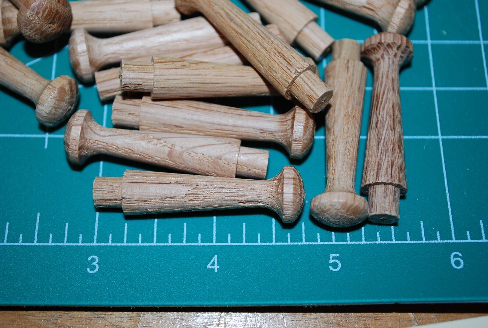 1-1/2" Unfinished Mini Oak Shaker Pegs - coat rack peg 25pc Packs Lot SP09