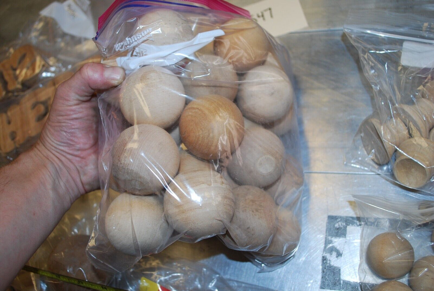 Balls, Vases, Snowmen, Wooden Craft Parts / Shapes Mix - Actual Lot – WPS47