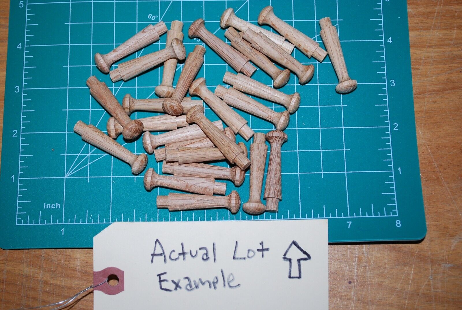 1-1/2" Unfinished Mini Oak Shaker Pegs - coat rack peg 25pc Packs Lot SP09