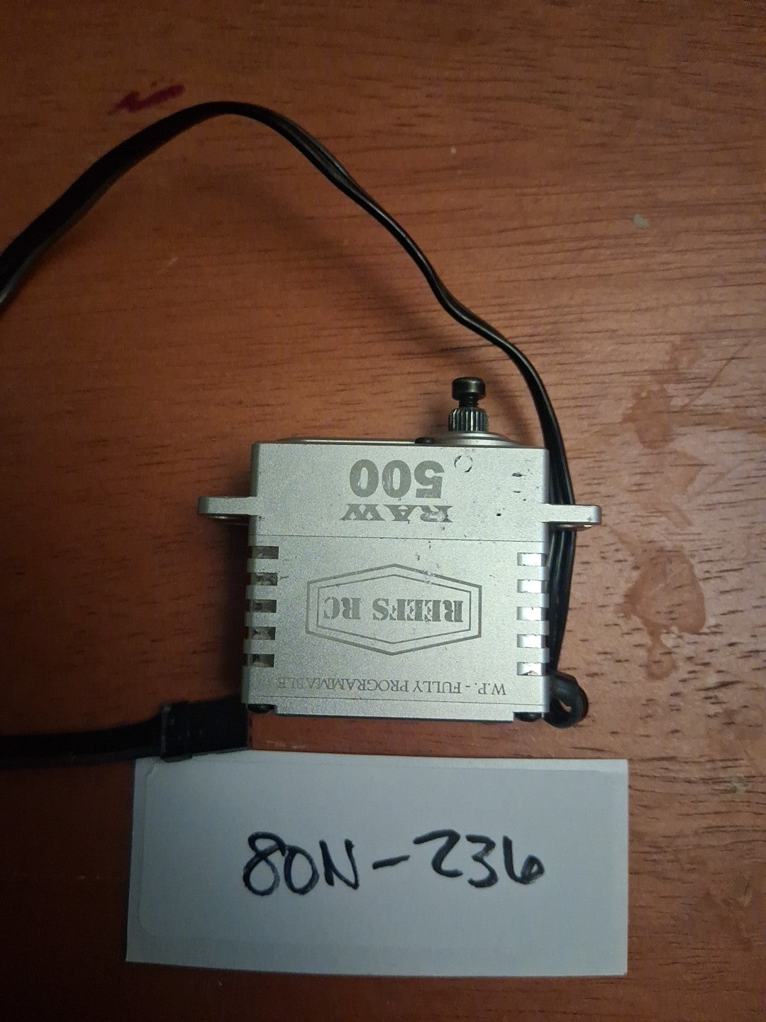 Reef's RC - Raw 500 Waterproof High Torque 7.4V Brushless HV, Servo - 80N-236
