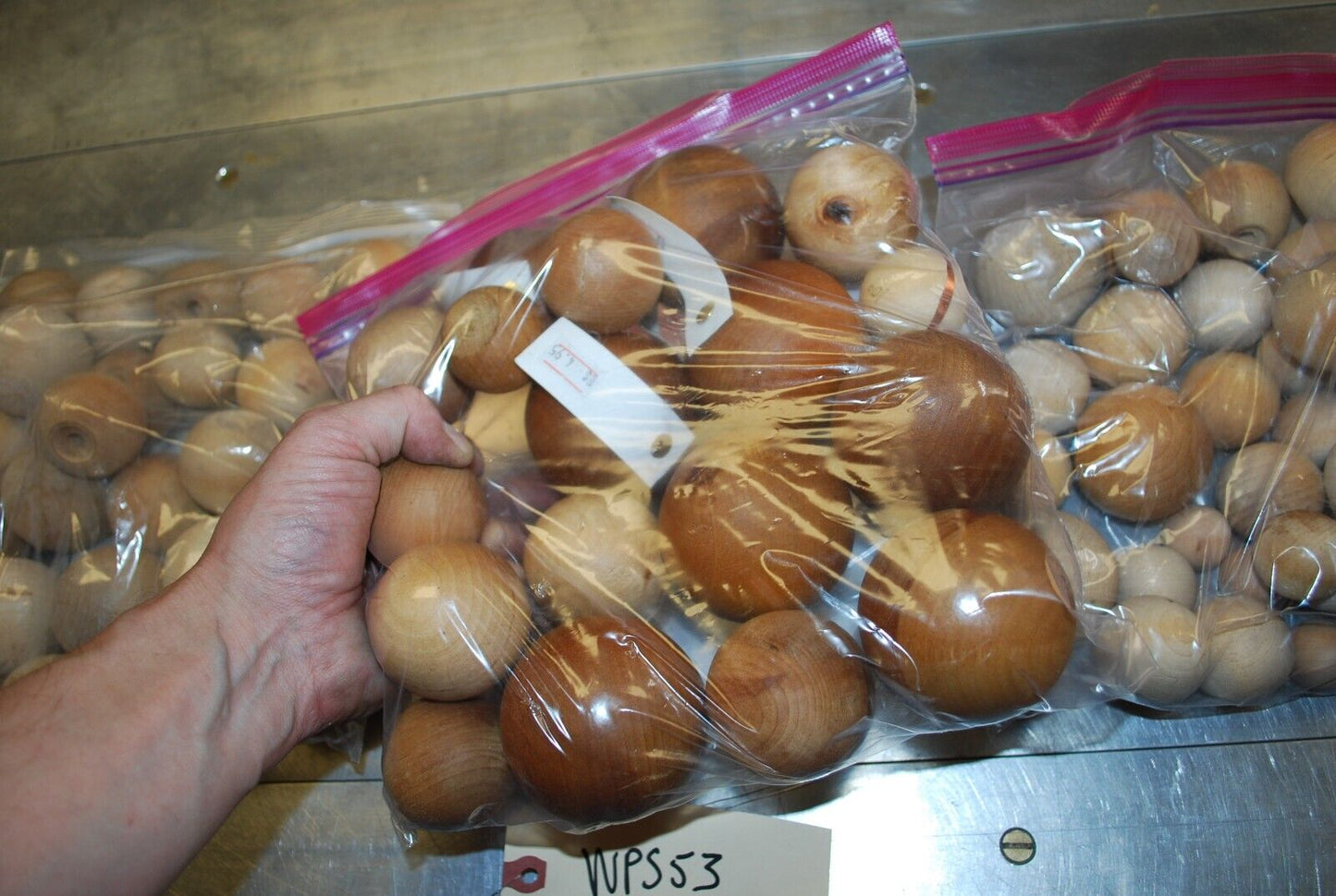 Balls, Spheres, Assort,Wooden Craft Parts / Shapes Mix Dia. - Actual Lot – WPS53
