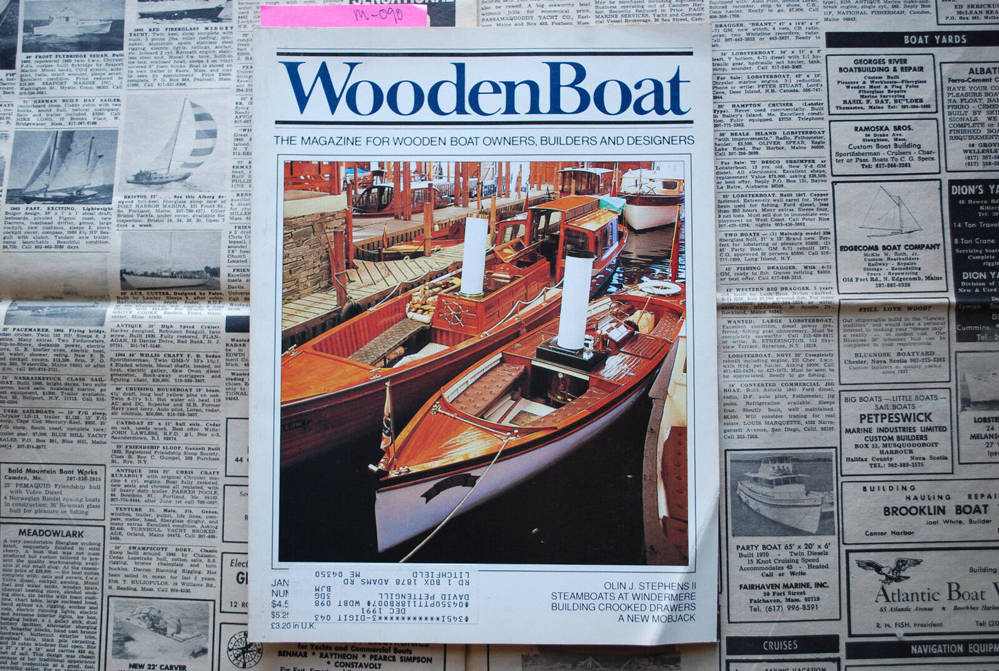 WoodenBoat Magazine "Building Crooked Drawers" Jan / Feb 1991 No. 98 M-090