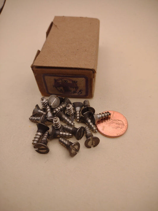#8 x 1/2" 18-8 Stainless Flat Head Slotted Marine Wood Screws (20) pack SSWS09