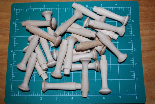 2-1/8" Unfinished Hardwood Shaker Peg 25pc Packs Lot #SP06