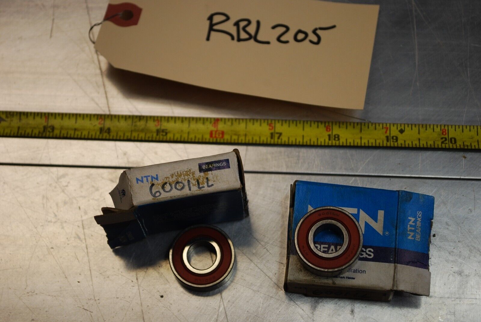 NTN 6001LL Ball Bearings - Lot of Qty (2) NOS - RBL204