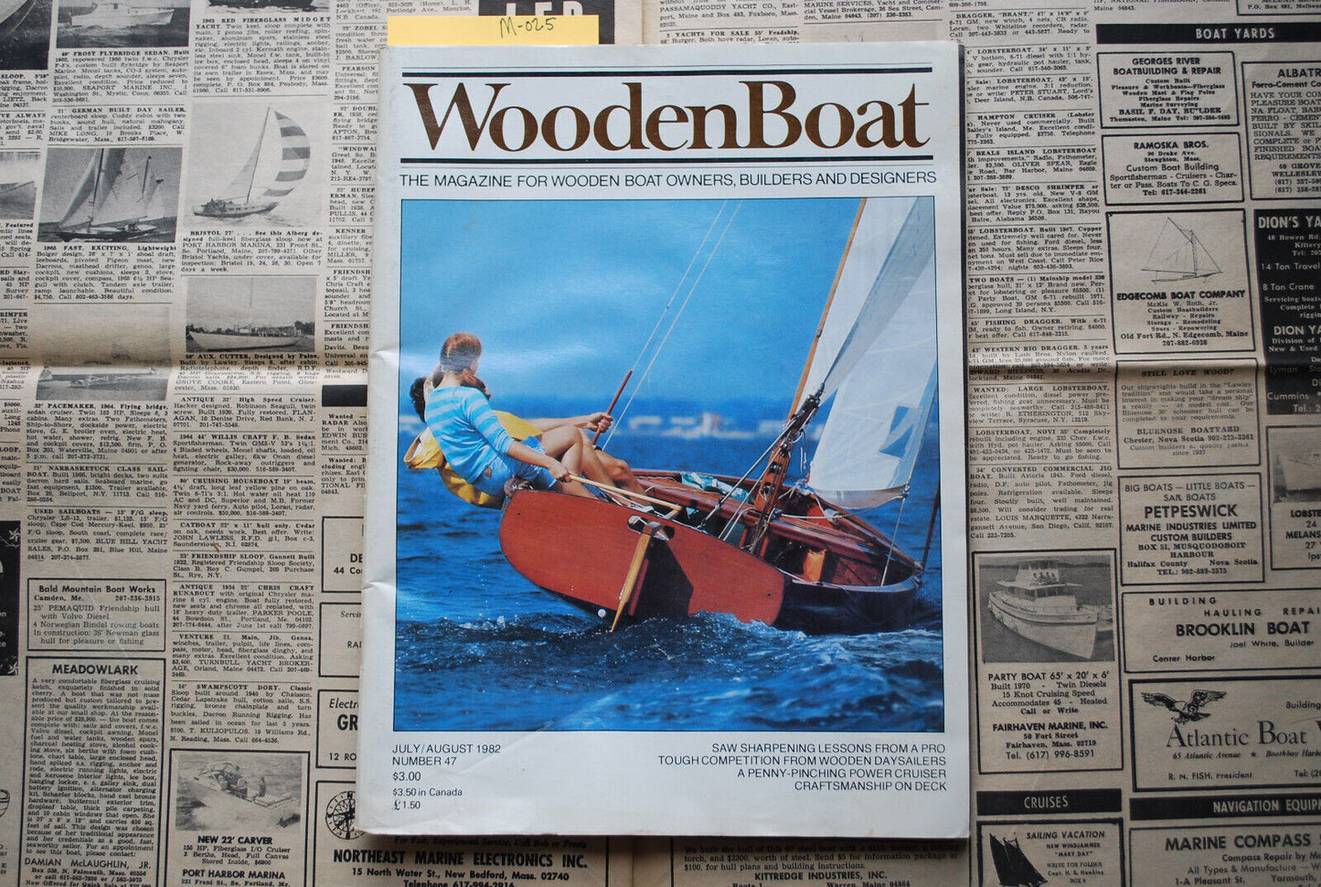 WoodenBoat Magazine "Saw Sharpening Lessons" July / Aug 1982 No. 47 - M-025