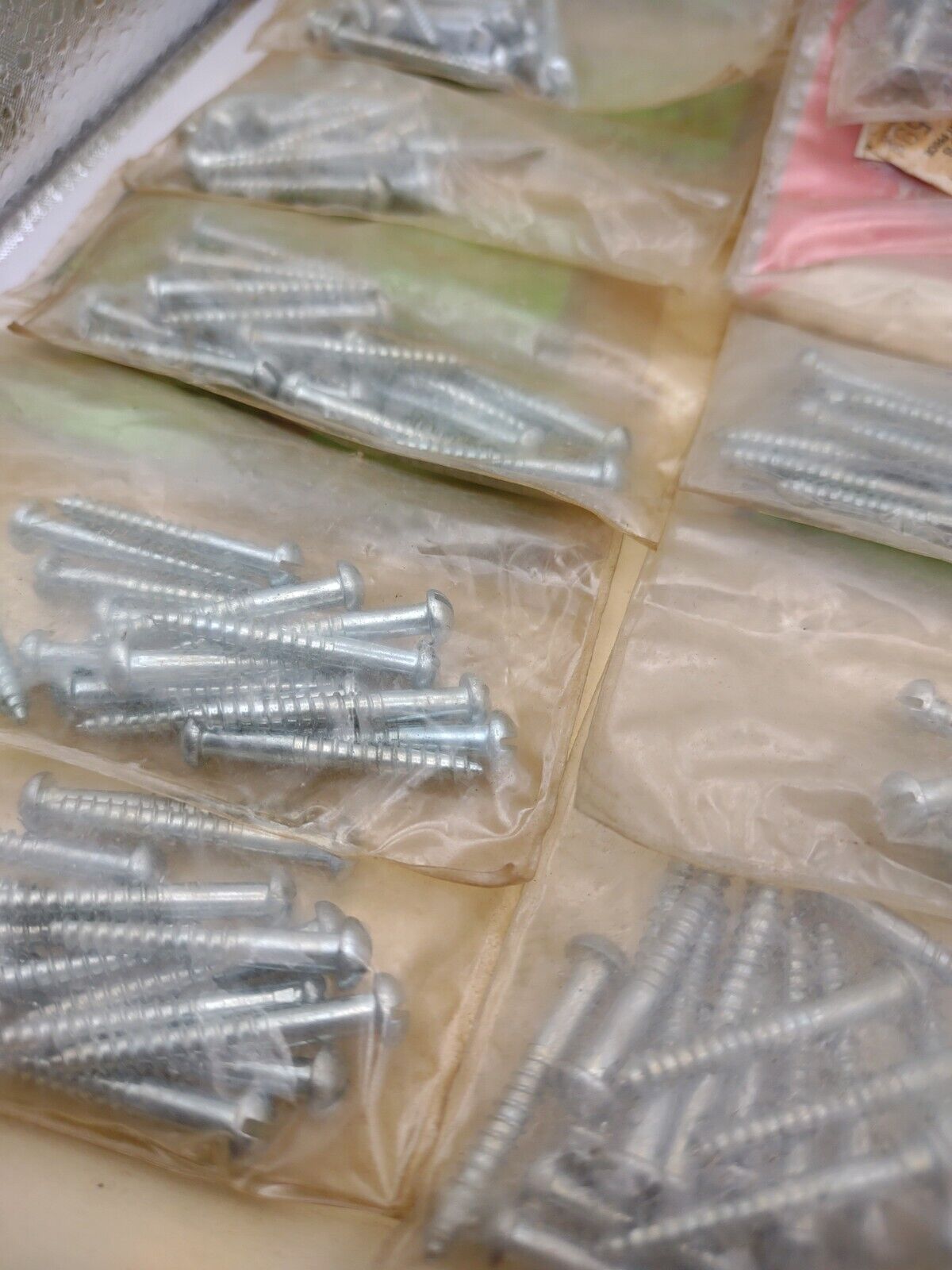 #5 x 1" Slotted Round Head Reed & Prince Wood Screws (225pcs) NOS Lot RP080