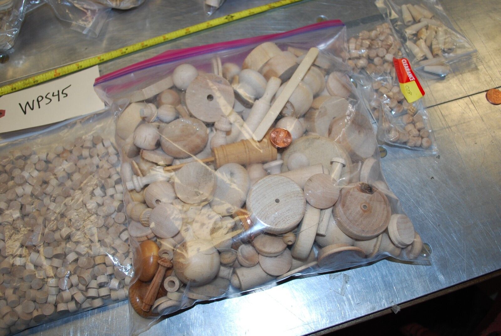 Snowman, Bells, Plugs, Wooden Craft Parts / Shapes Mix - Actual Lot – WPS45