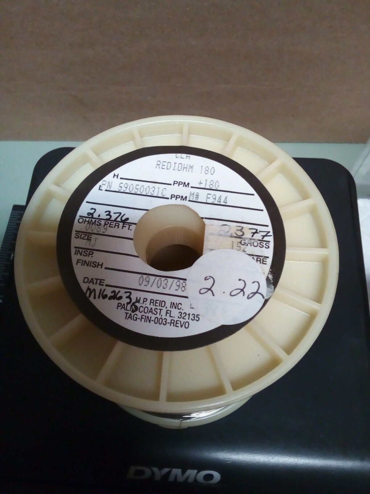 Rediohm 180 Alloy180 .0089" Resistance Wire 2.22lb - crafts hobby lot102-138