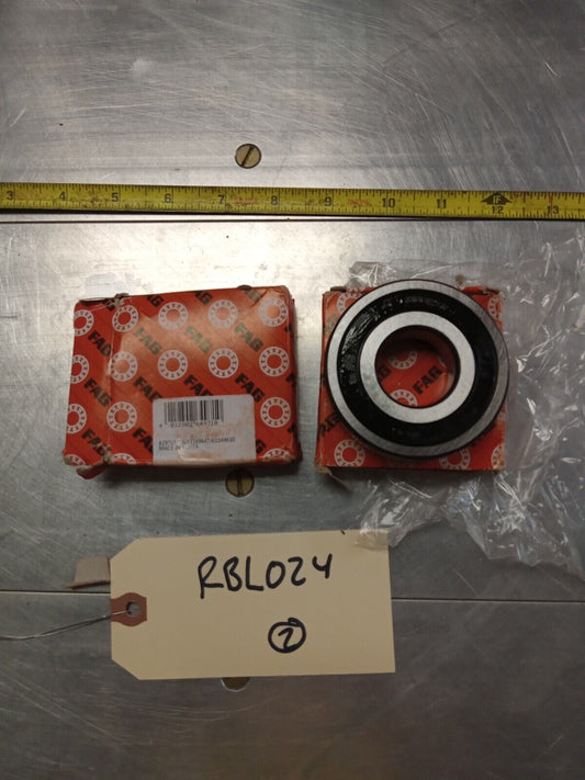 FAG 6306 2RSR Ball Bearings - Lot of Qty (2) NOS - RBL024