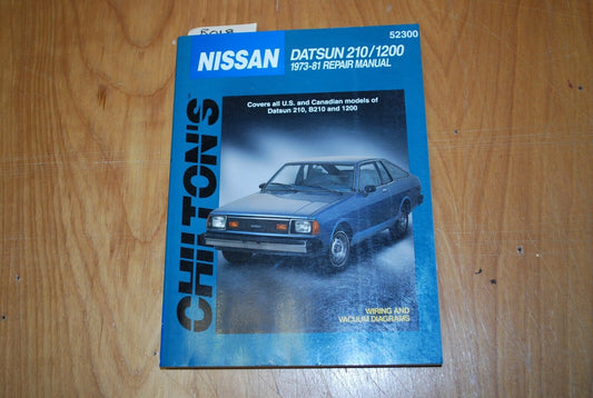 CHILTON'S Repair Manual/Guide - Nissan Datsun 210 - 1200 1973-81 - B018