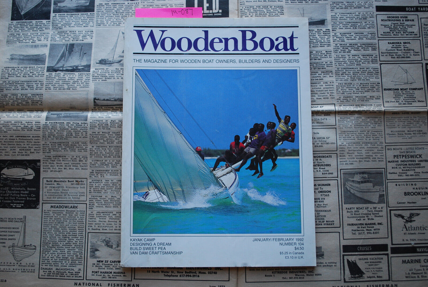WoodenBoat Magazine "Build a Sweet Pea" Jan / Feb 1992 No. 104 M-087