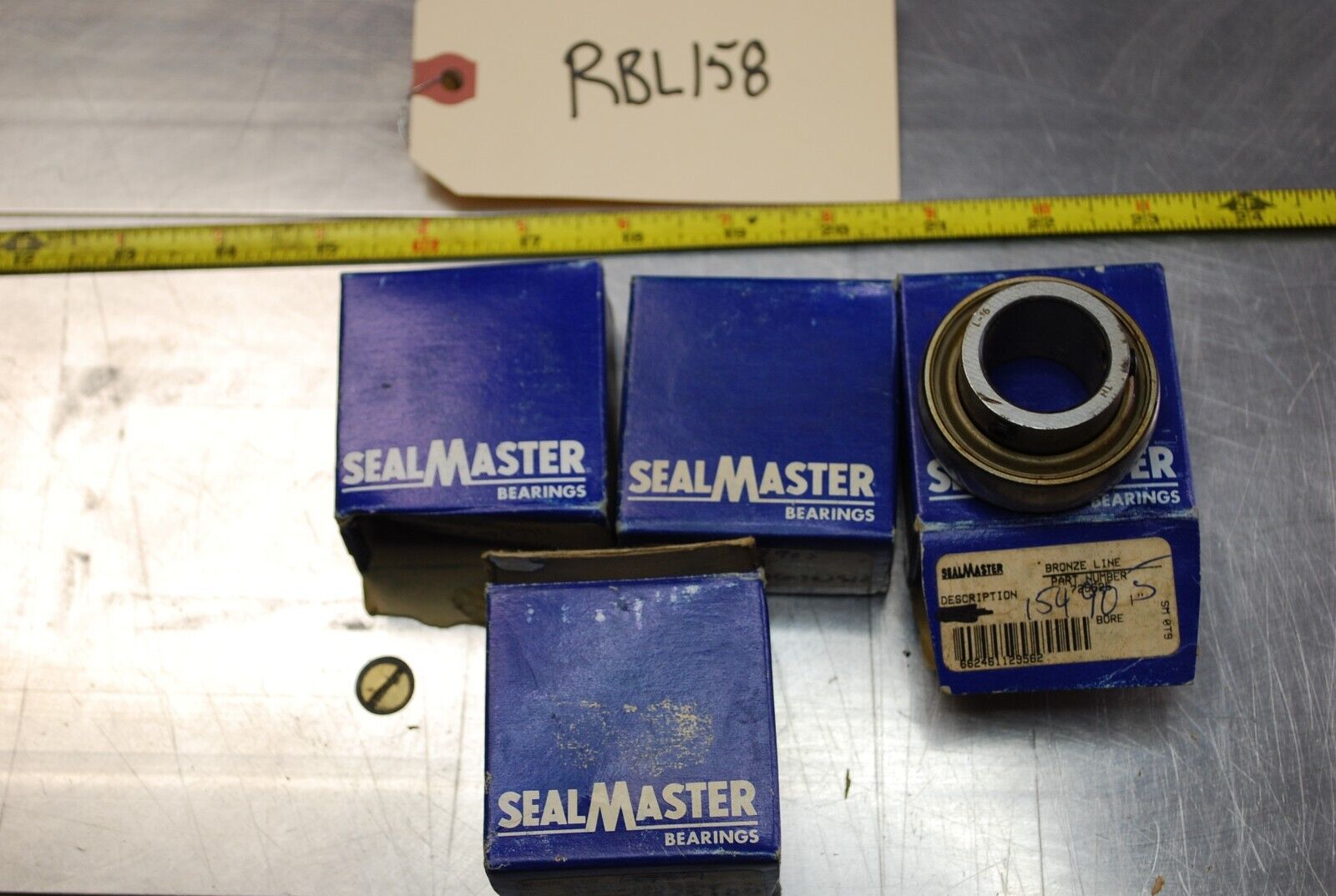 SealMaster 154905 Ball Bearings - Lot of Qty (4) NOS - RBL158