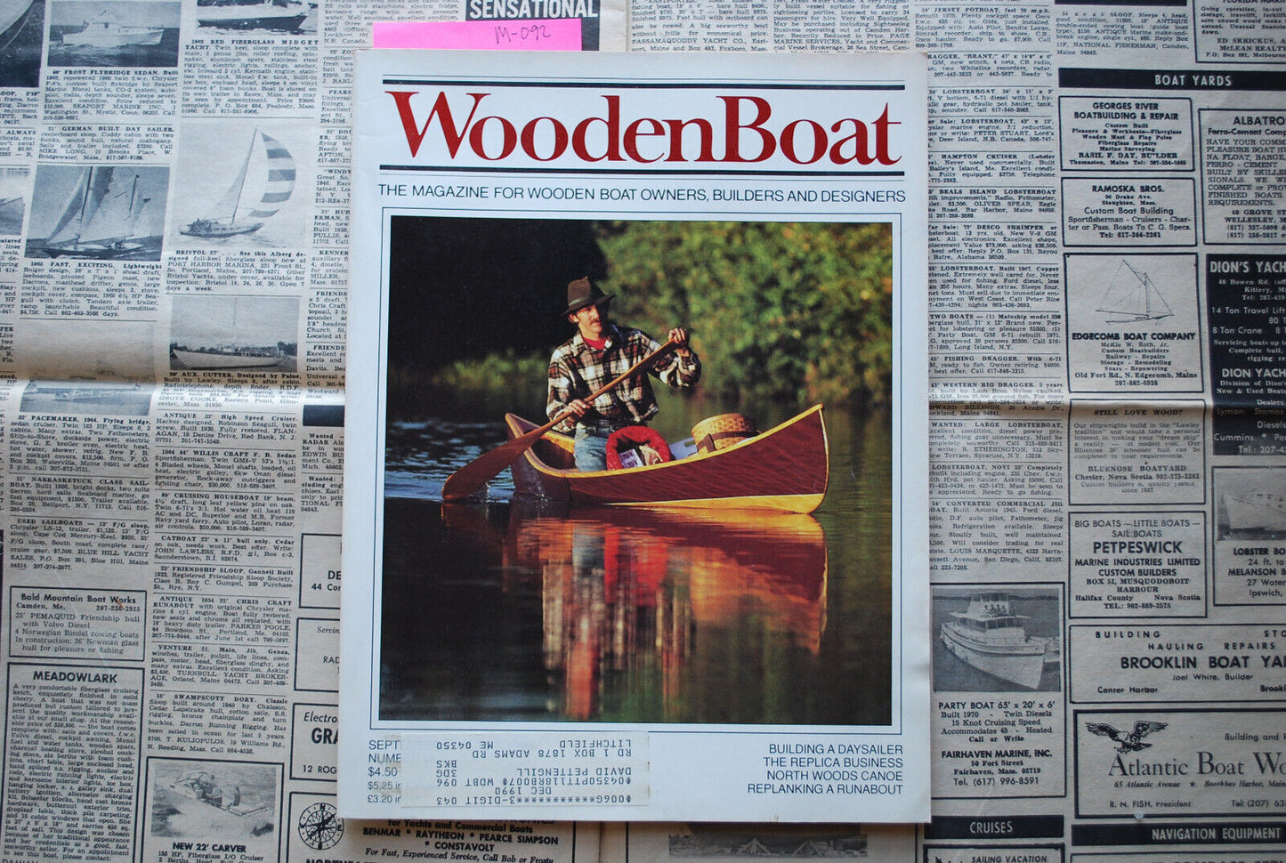 WoodenBoat Magazine "Replanking a Runabout" Sept / Oct 1990 No. 96 M-092