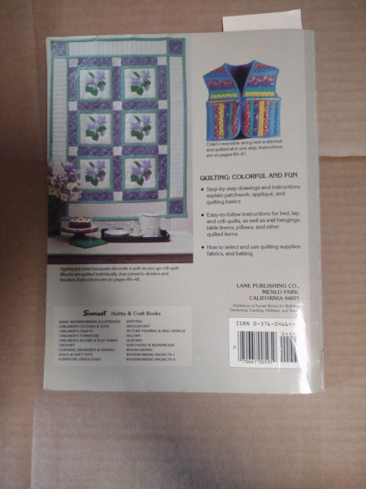 Quilting, Patchwork and Applique by Sunset Books & Magazines 1981. #ref021