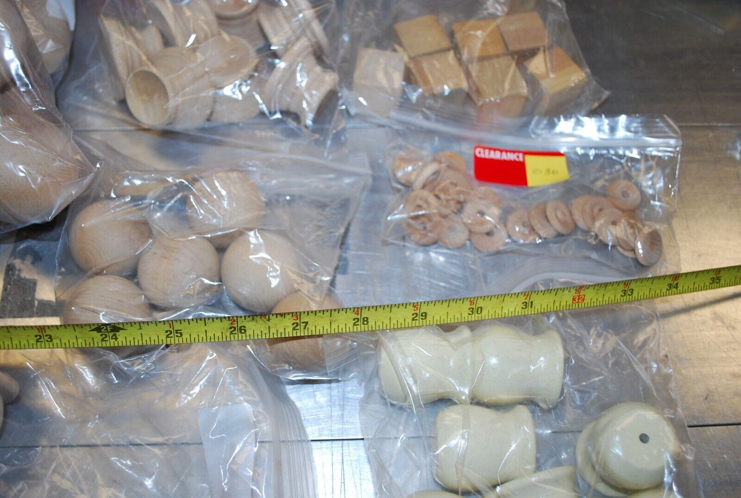 Balls, Vases, Snowmen, Wooden Craft Parts / Shapes Mix - Actual Lot – WPS47