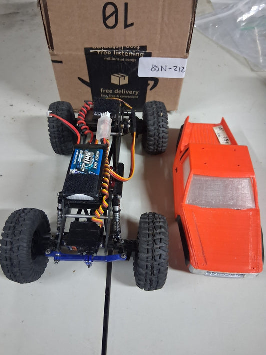 Highly Upgraded HEAVY SCX24 Crawler - All metal, 4WS, custom body - 80N-212