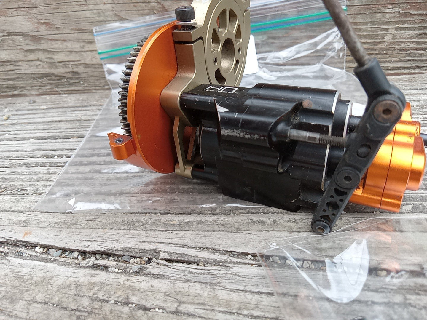 Hot Racing YETI Transmission & Transfer Case, metal gears 2spd, Tested - 80N004