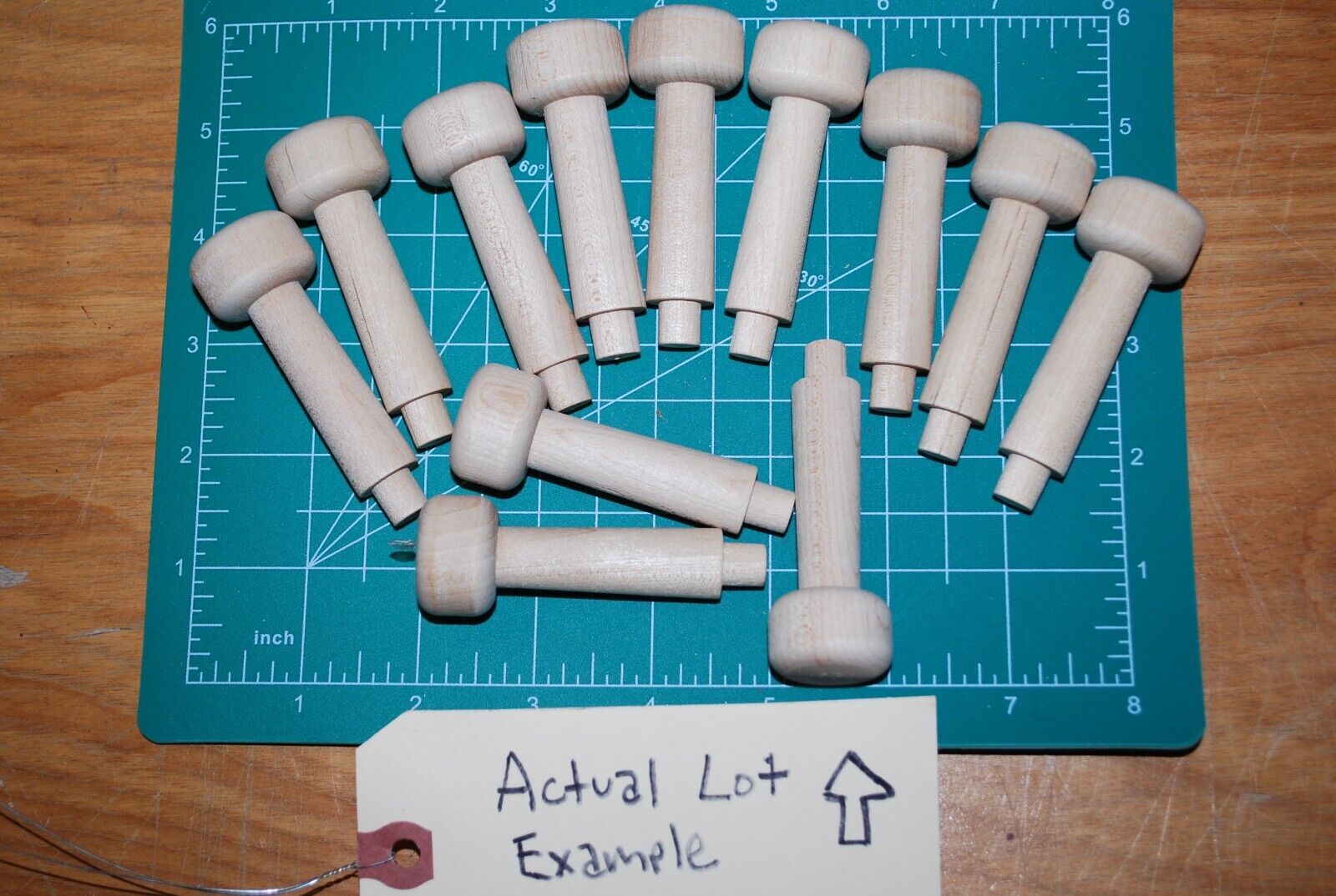 2-7/8" Unfinished Hardwood Shaker Peg - Coat hanger rack 12pc Packs Lot #SP05