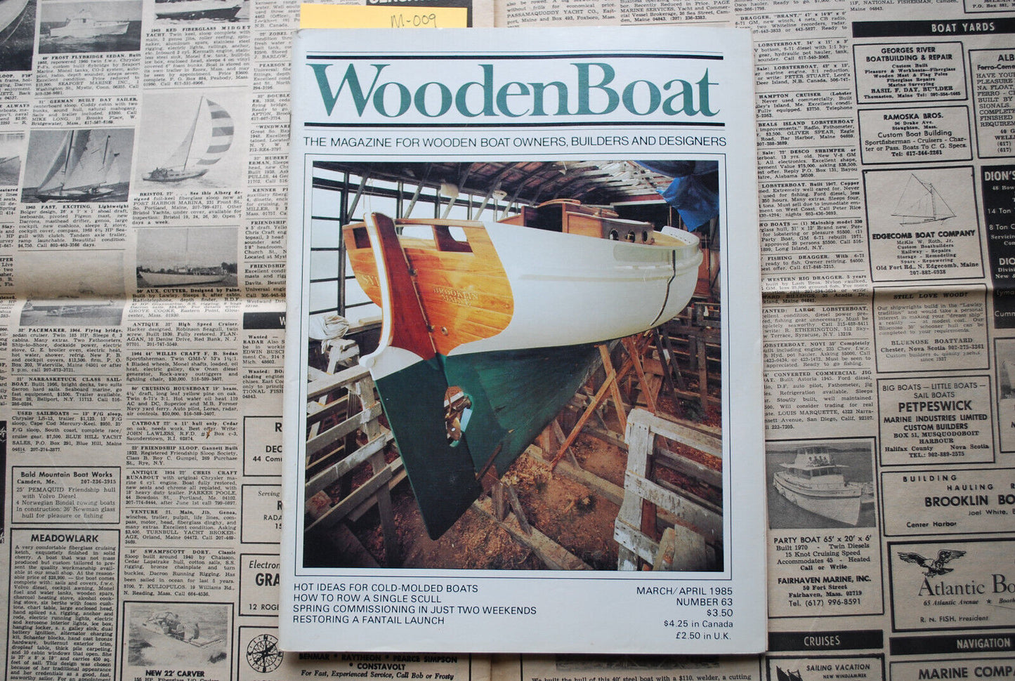 WoodenBoat Magazine "How to Row a Single Scull" Mar / April 1985 No. 63 - M-009