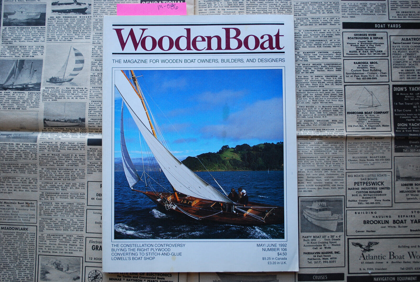WoodenBoat Magazine "Buyng the Right Plywood" May / June 1992 No. 106 M-086