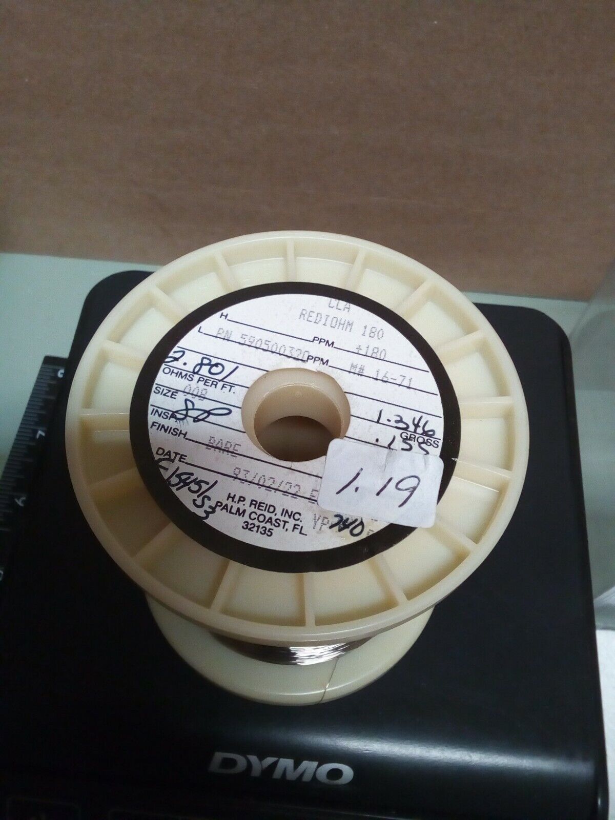 Rediohm 180 Alloy180 .008" Resistance Wire 1.19lb - crafts hobby lot102-135