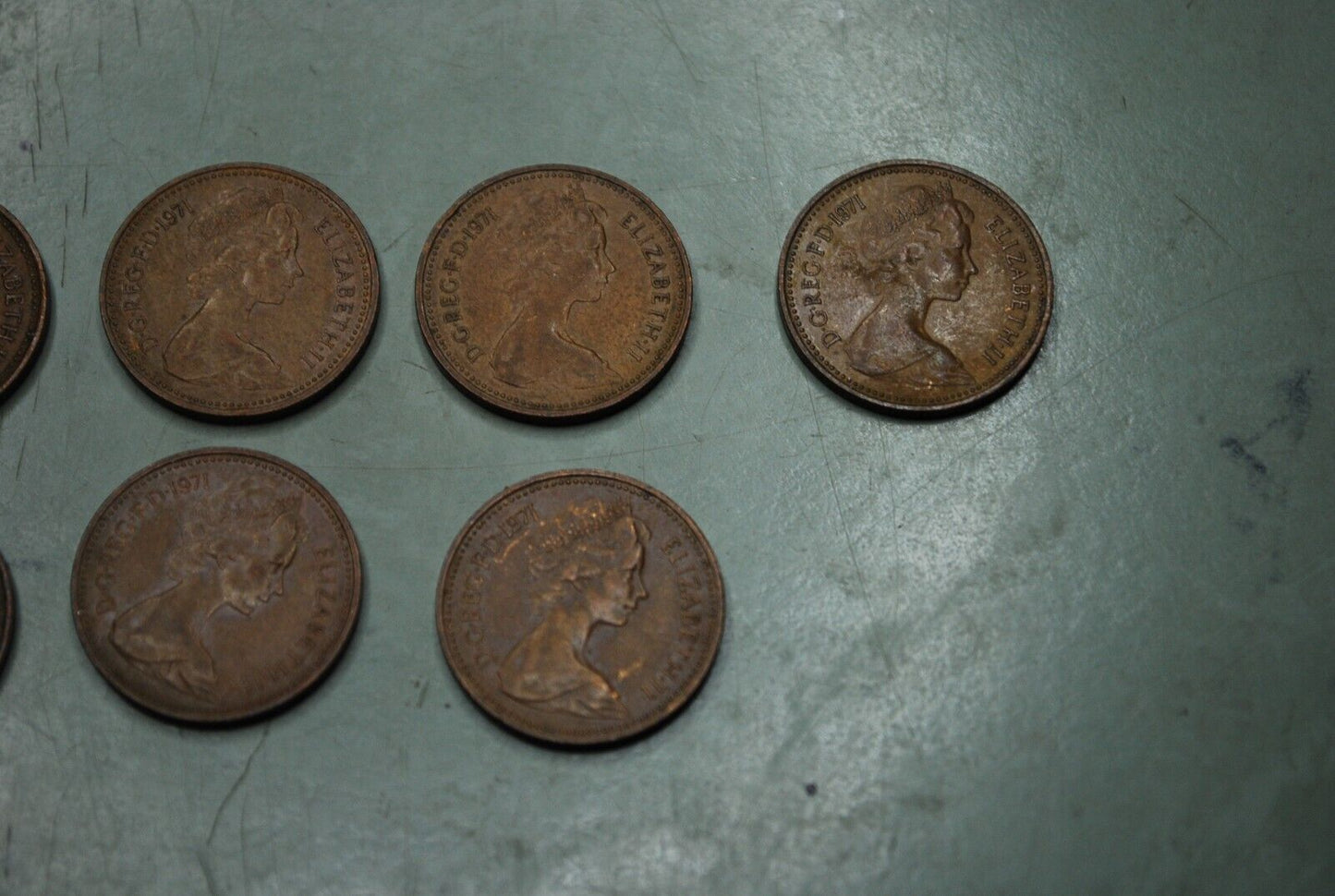 Lot of (22) 1971-1979 British UK 1p New Penny Coins