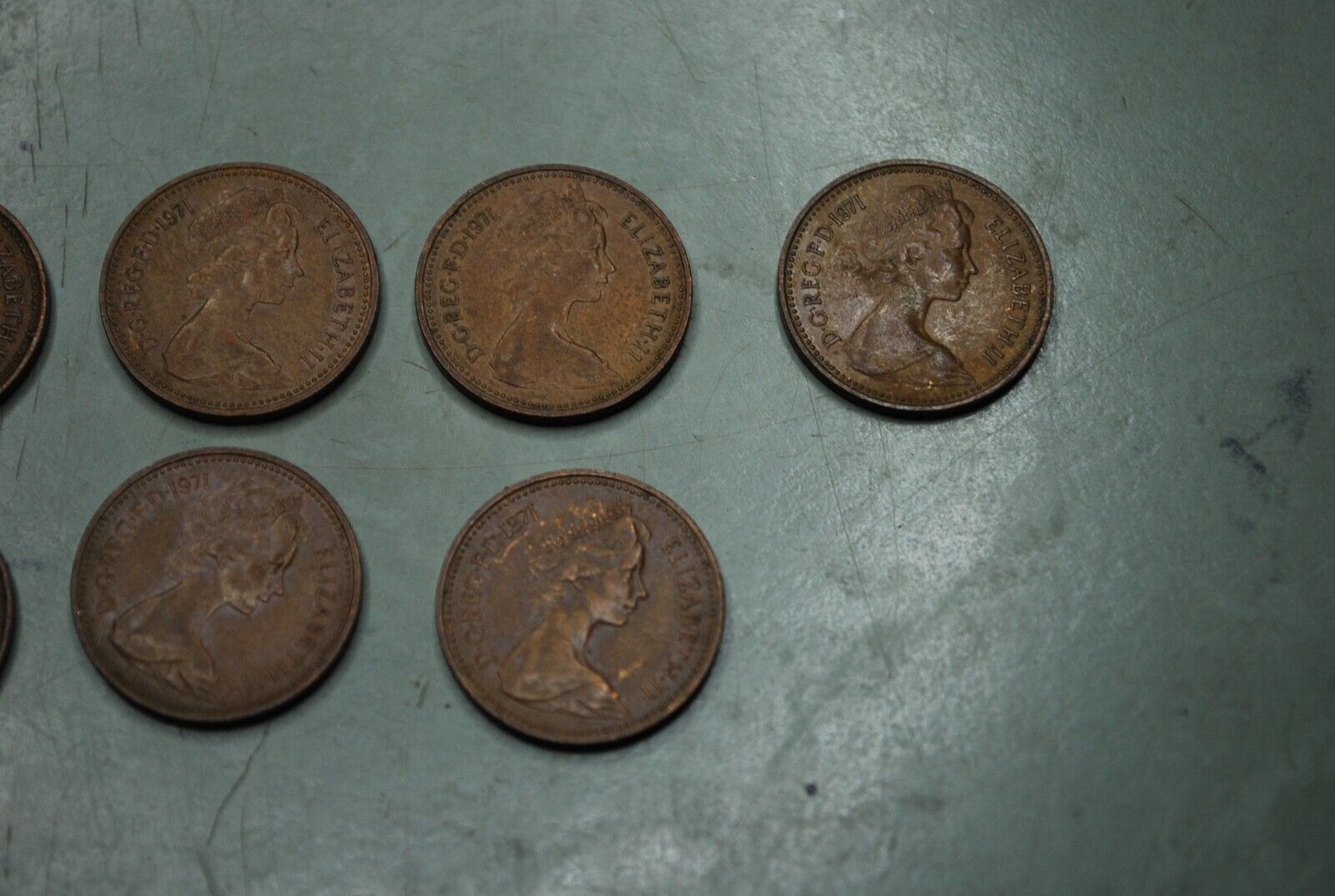 Lot of (22) 1971-1979 British UK 1p New Penny Coins