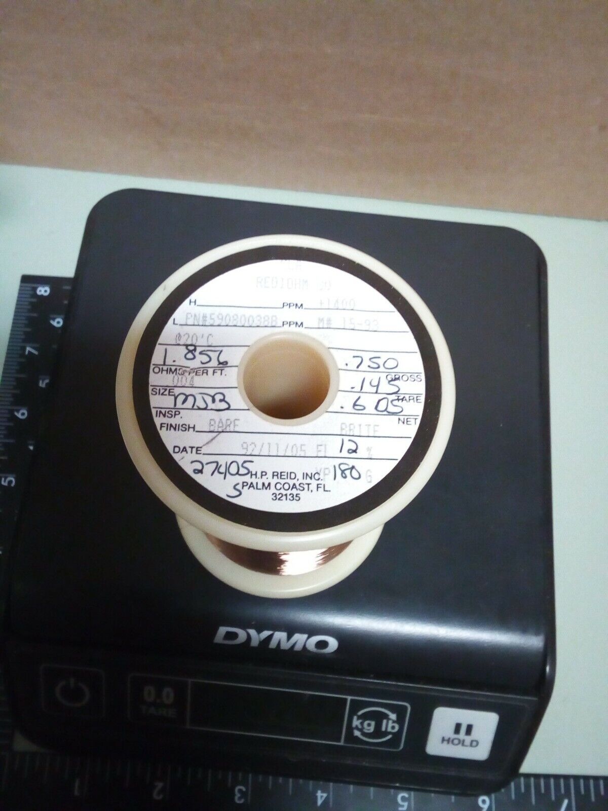 Rediohm 30 Alloy30 Copper .004" Resistance Wire .60lb - crafts hobby lot102-117
