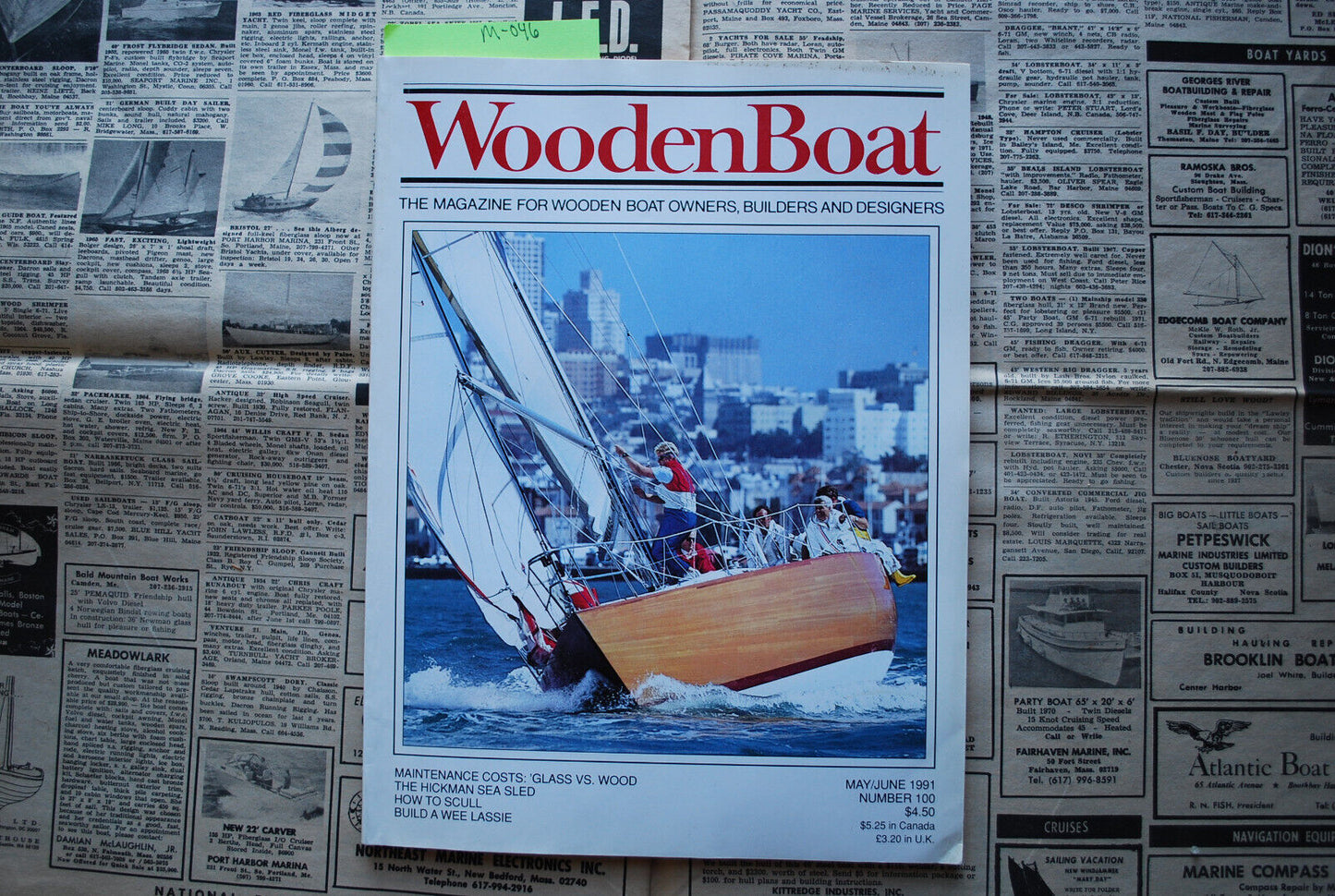 WoodenBoat Magazine "How to Scull" May / June 1991 No. 100 M-046