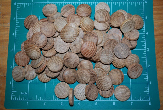 15/16" Oval Top Oak Wood Plugs 100pc Packs - PL05