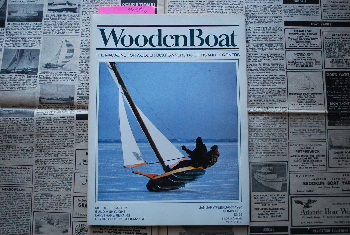 WoodenBoat Magazine "Build a Skylight" jan / Feb 1990 No. 92 M-082