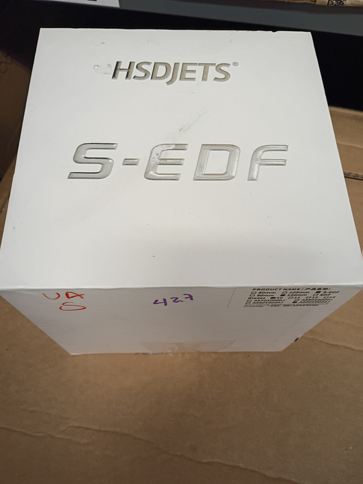 HSDJETS 120mm Semi-metallic 12s 640kv 8.6kg Thrust Ducted Fan
