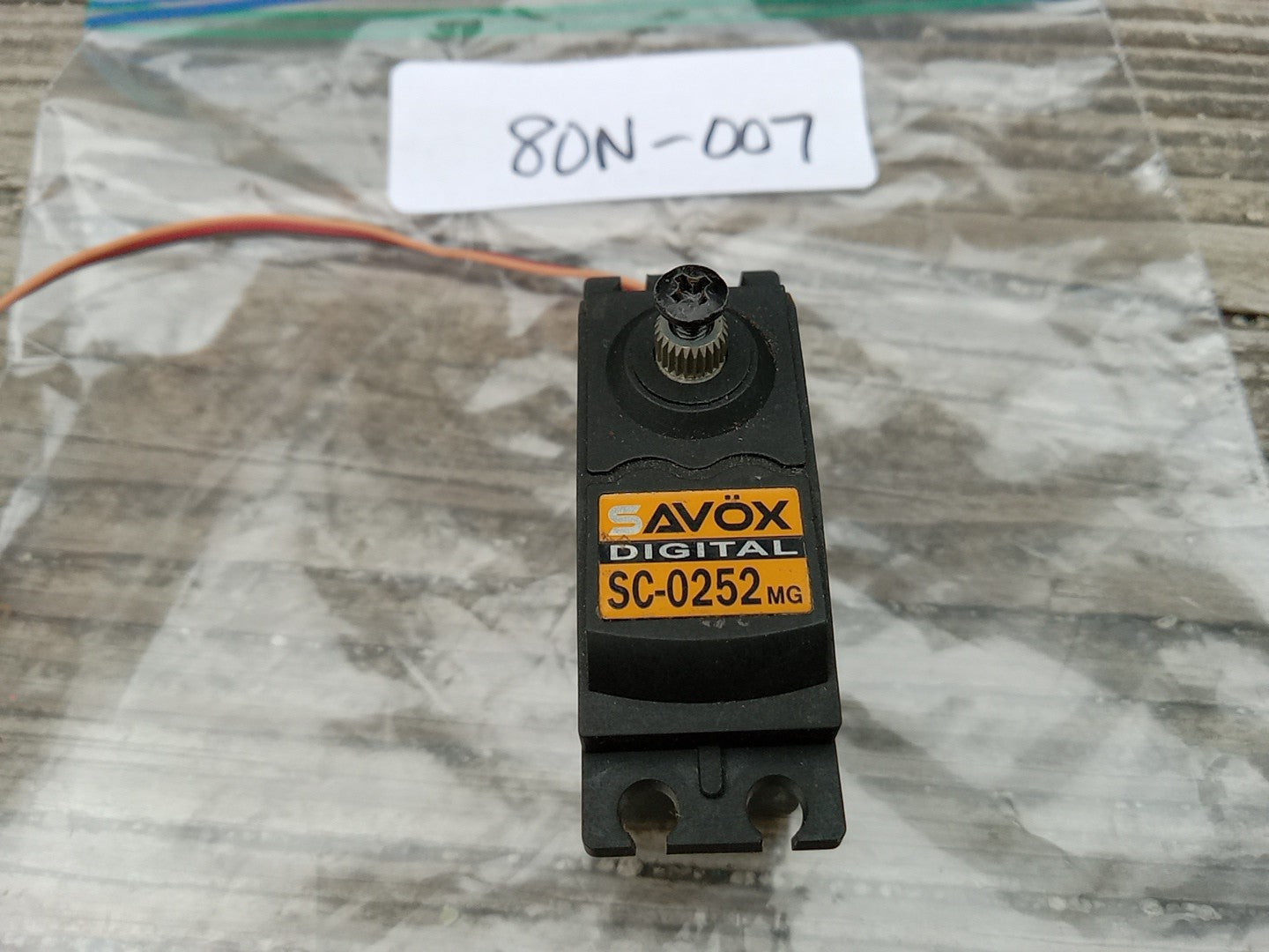Savox SC-0252 mg Digital Servo for RC, Tested - 80N007