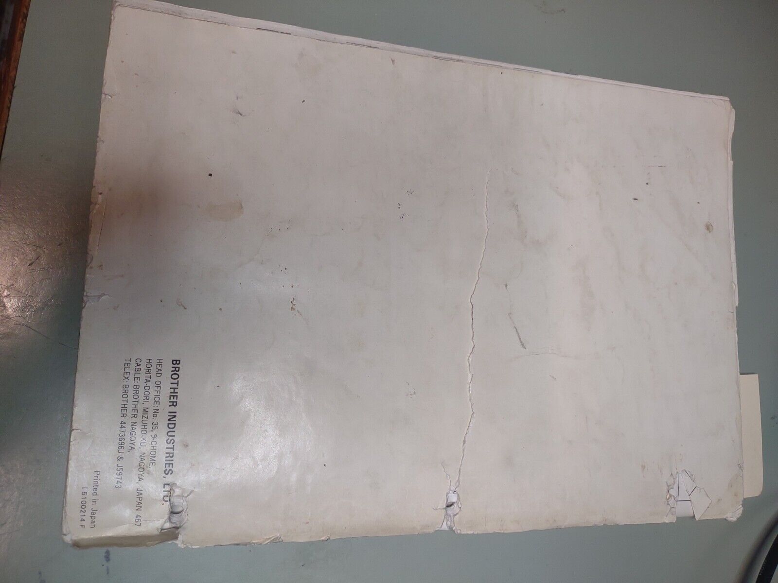 Brother Lockstitch Machine BAS-320 Service Manual - #08174