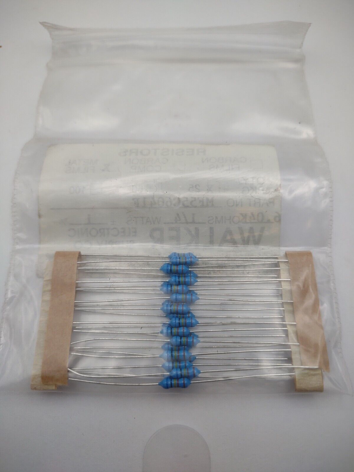 Walker 6.04K 1/4 Watt 1% MF55C 6041F Metal Film Resistors Pack lot qty (25) 13
