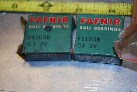 Fafnir FS160B Ball Bearings - Lot of Qty (3) NOS - RBL108