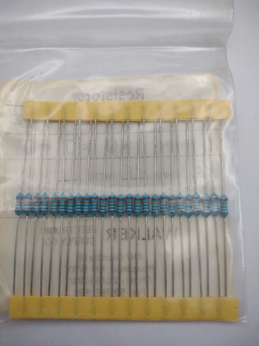 Walker 105k 1/4 Watt 1% MF55C 1053F Metal Film Resistors Pack lot qty (25) 08