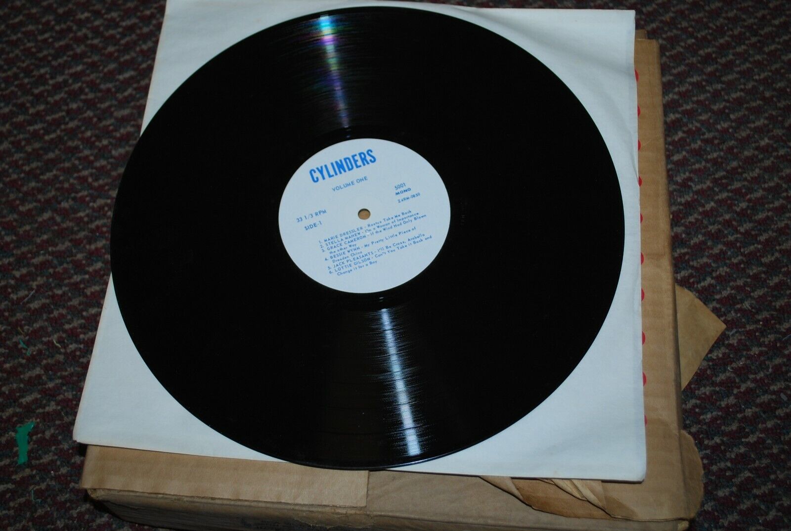 N.O.S. 33rpm CYLINDERS record recreations RCA 5001 Z4RM-0851- Multiple Avail