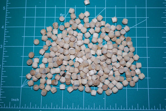 1/4" Oval Top Birch Wood Plugs 250pc Packs - PL18
