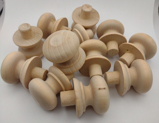 1-1/4" x 1-5/8" x 1/2" Unfinished Shaker Knob Pull 12pc Pack Lot #CPP05