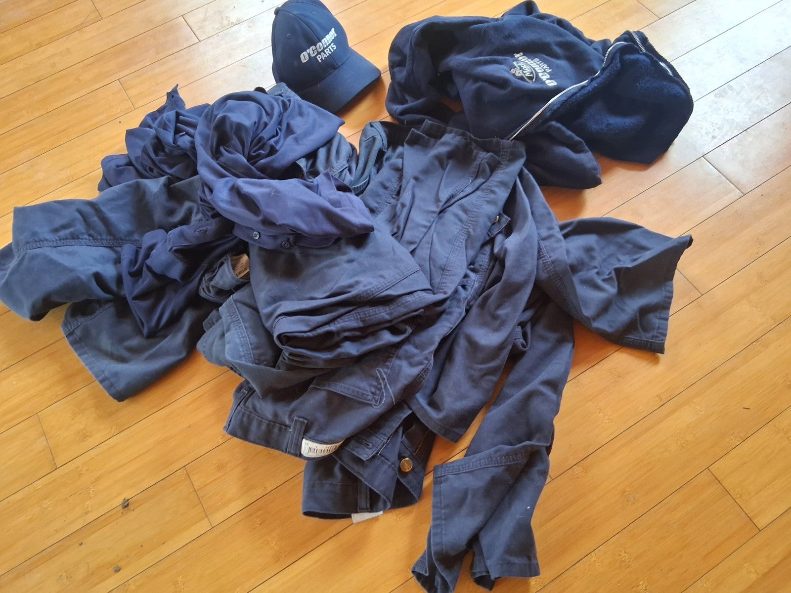 Pile Of Oconnor Parts Carhart Clothing