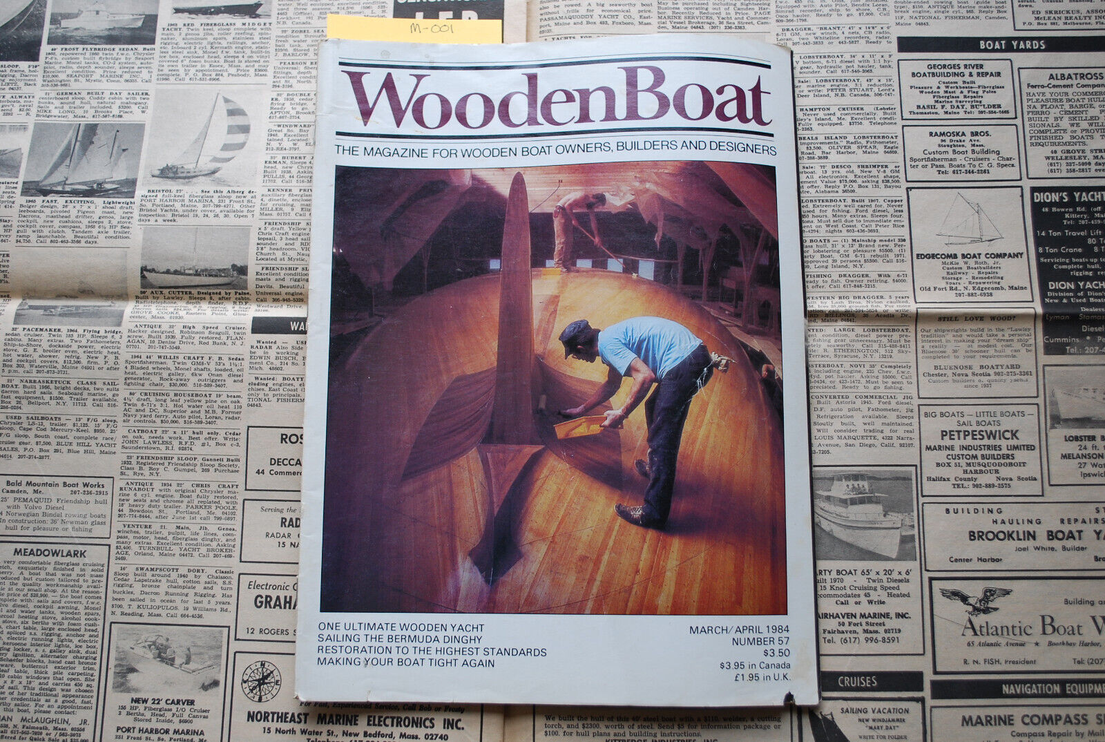 WoodenBoat Magazine "Ultimate Wooden Yacht" March / April 1984 No. 57 - M-001