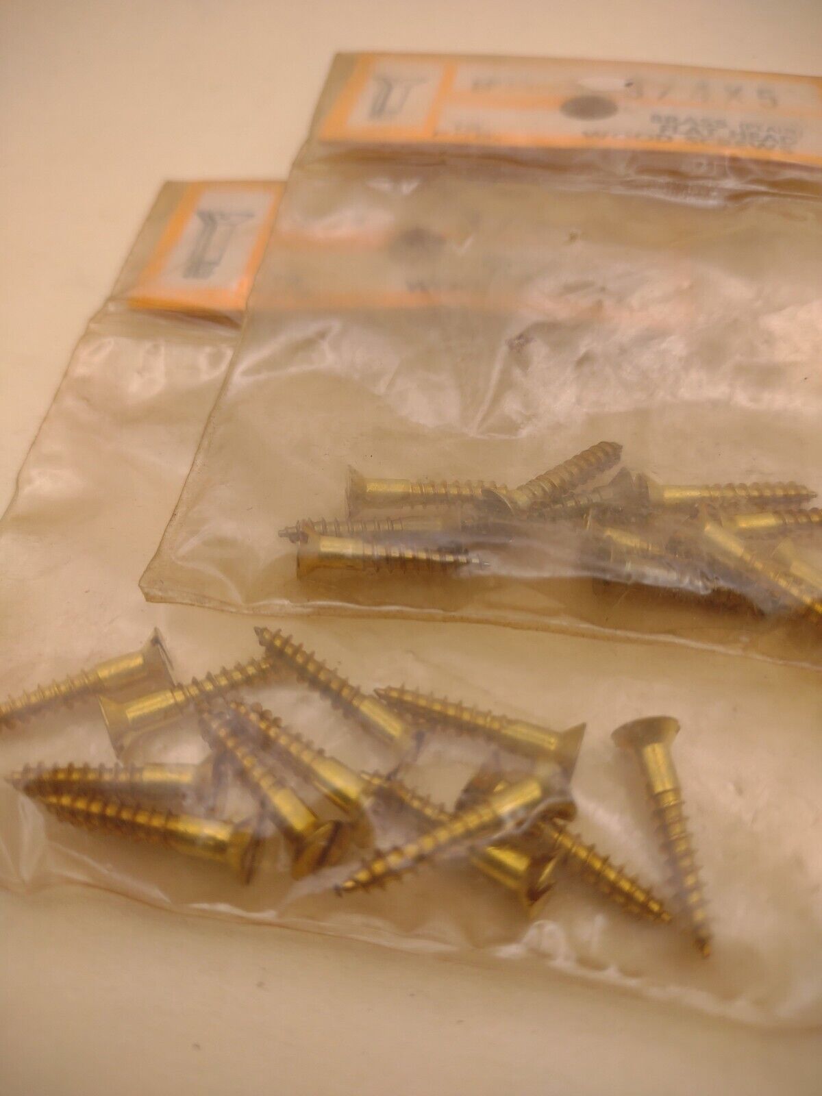 #5 x 3/4" Slotted Flat Head Reed & Prince BRASS Wood Screws (24pcs) Lot RP062