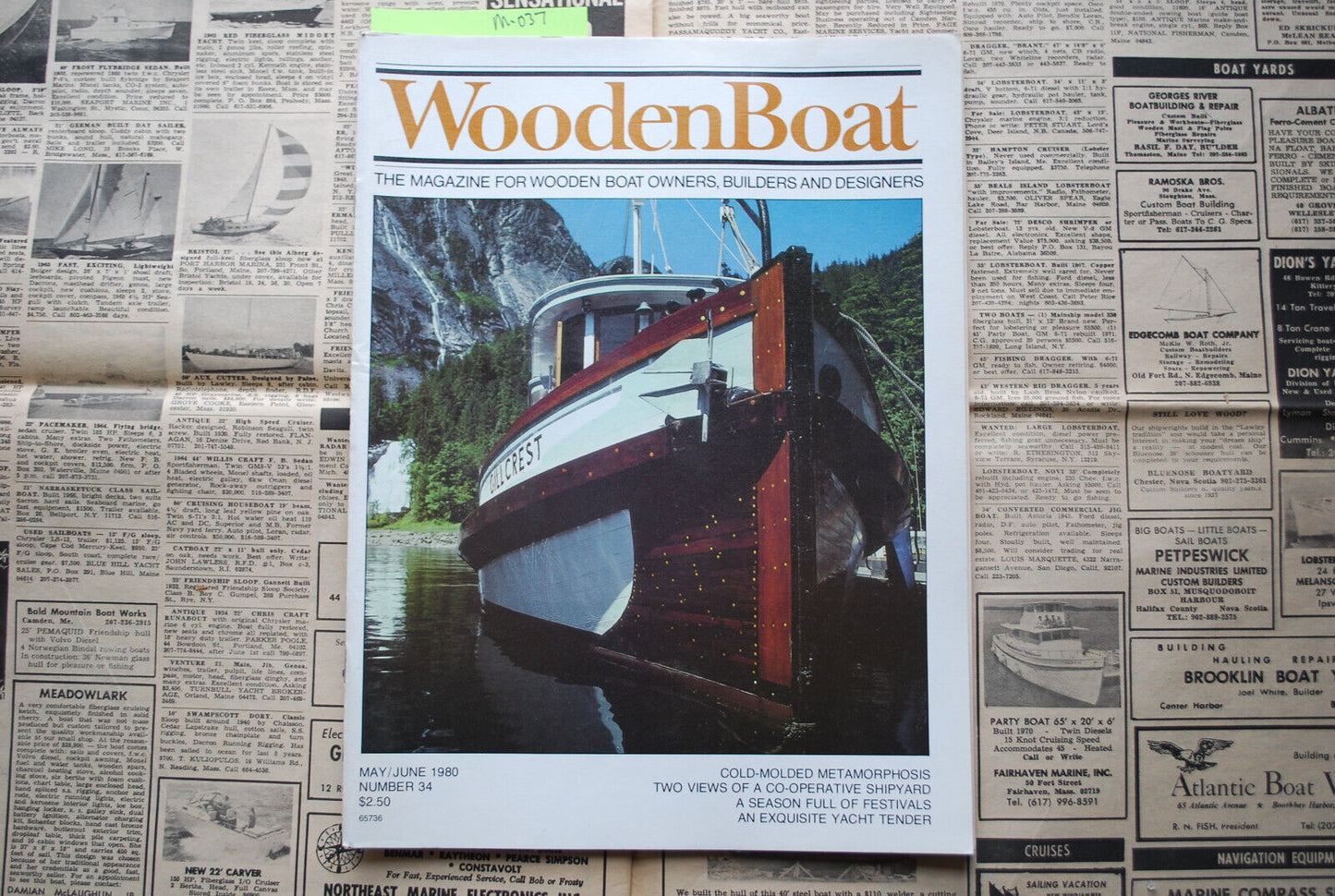 WoodenBoat Magazine "Cold-Molded Metamorphosis" May/June 1980 No. 34  M-037