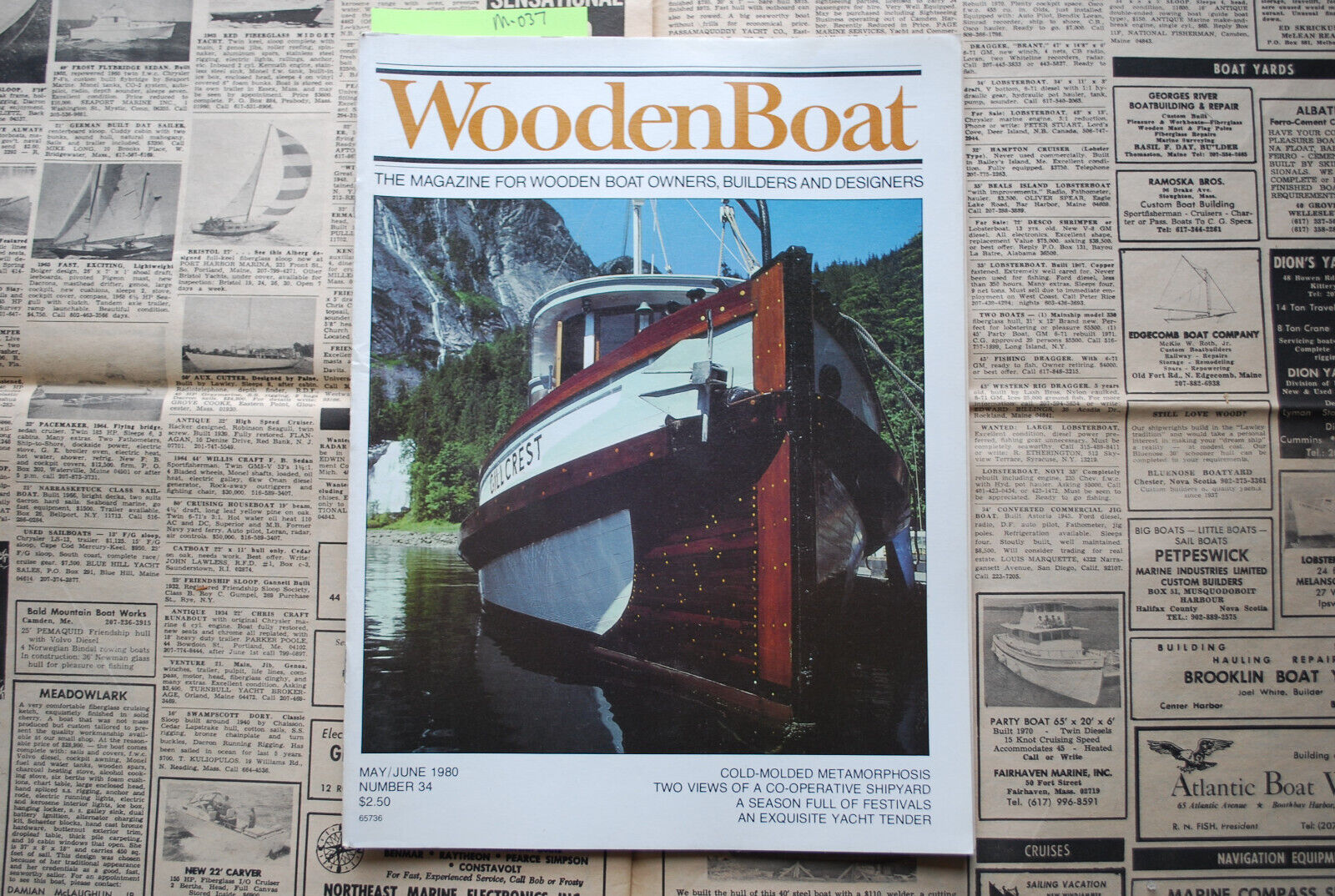 WoodenBoat Magazine "Cold-Molded Metamorphosis" May/June 1980 No. 34  M-037