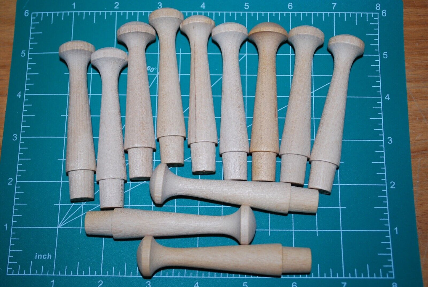 3-1/2" Unfinished Hardwood Shaker Peg - Coat hanger rack 12pc Packs Lot #SP01