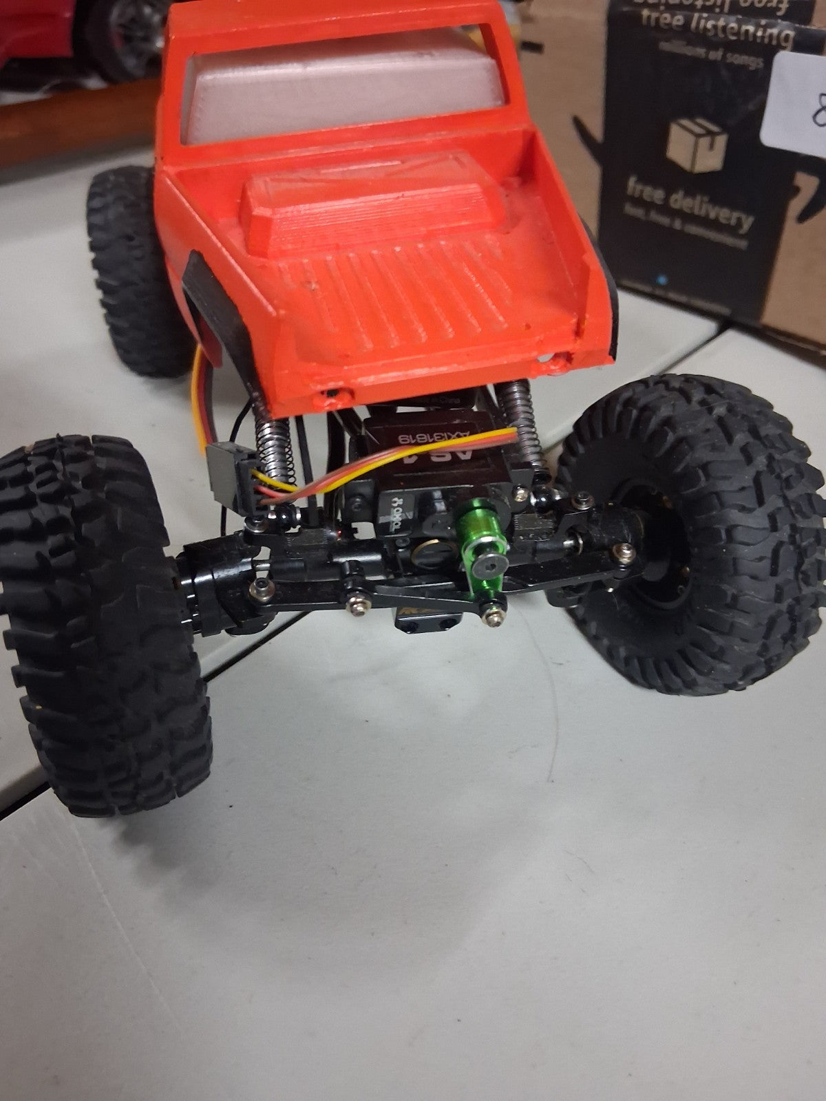 Highly Upgraded HEAVY SCX24 Crawler - All metal, 4WS, custom body - 80N-212
