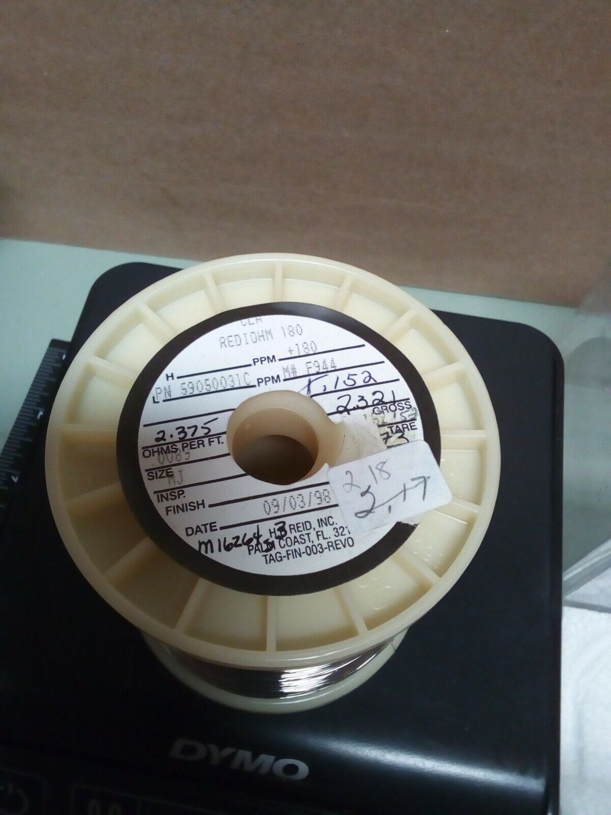 Rediohm 180 Alloy180 .0089" Resistance Wire 2.18lb - crafts hobby lot102-139