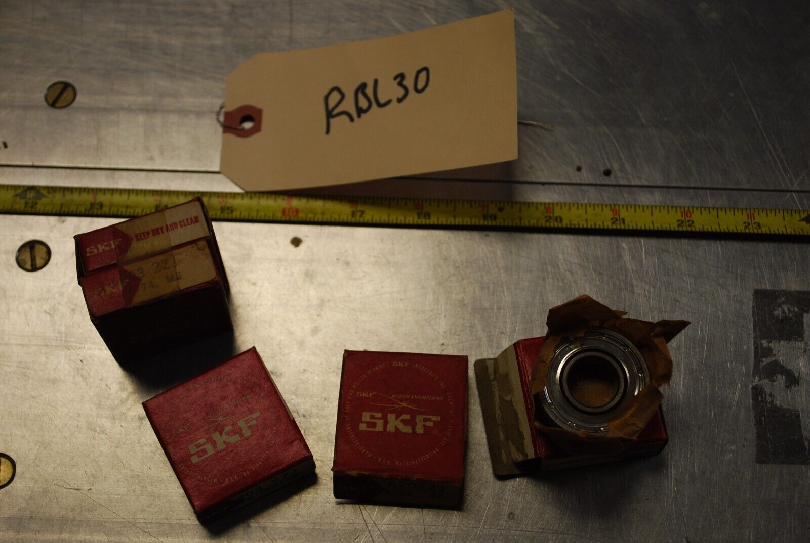 SKF 6203 2ZJ Ball Bearings - Lot of Qty (5) NOS - RBL030
